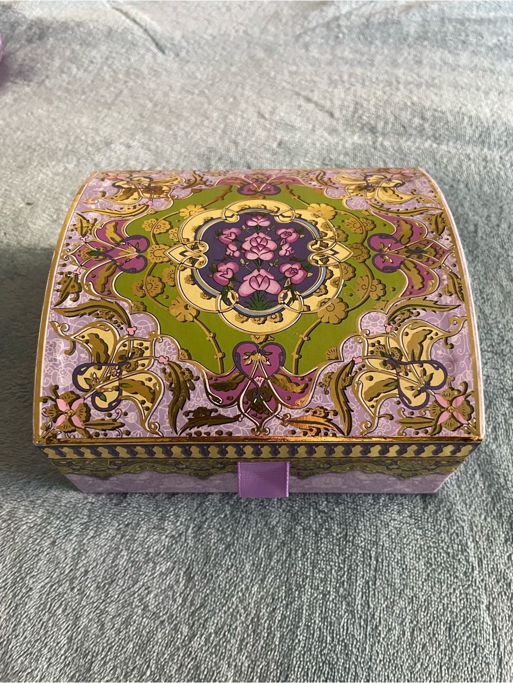 Purple and Green Jewelry Box - Soap Box Gift Set Skincare Body Care